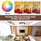 Costway LED Mount Ceiling Light 24W 3000K Lamp Fixture Wood Pattern Living Room Brown/Natural